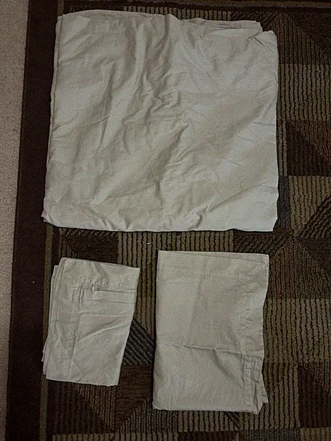 Boll And Branch Full/Queen Signature Hemmed Duvet Cover Set Oak Color