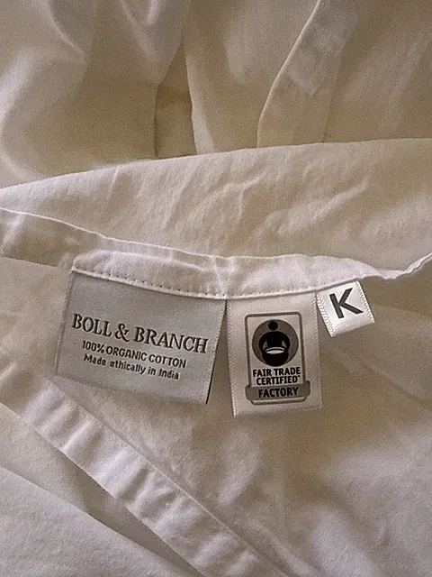Boll And Branch Signature King Flat Sheet White Luxury Organic Cotton Fair Trade