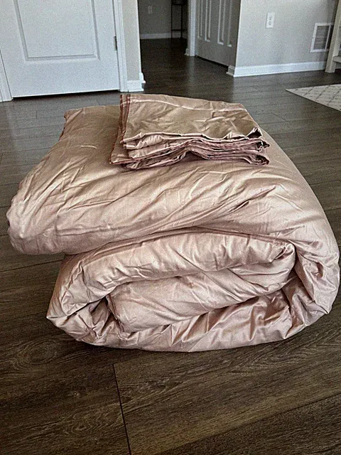 Boll & Branch Signature Comforter Set King Organic Cotton Dusty Rose