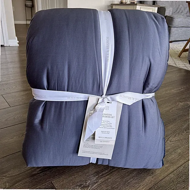 Boll & Branch Signature Comforter Set Mineral Blue - King/Cal King *Read*