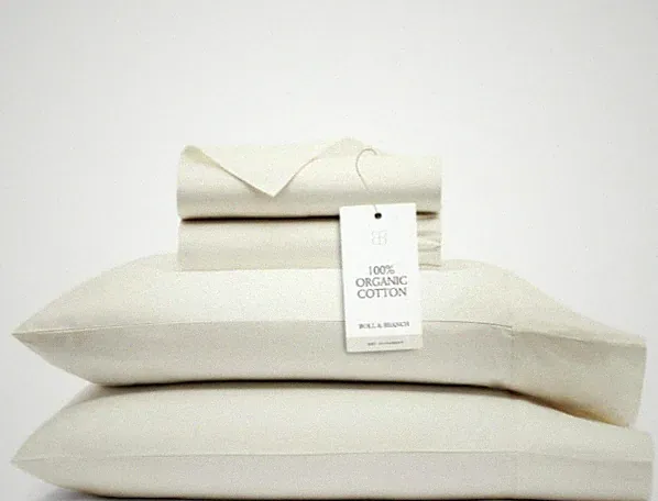 BOLL & BRANCH Signature Hemmed KING 4PCS Sheet Set -100% Organic Cotton.
