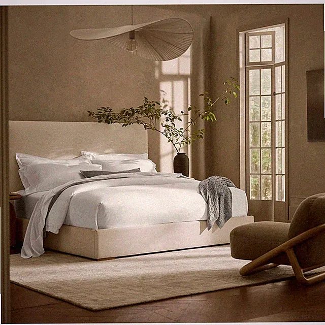 Boll & Branch Signature Hemmed Queen Sheet Set White Organic Cotton