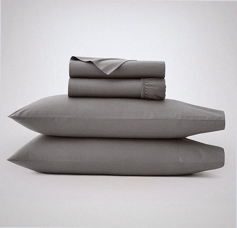 Boll & Branch Signature Hemmed Sheet Set – Stone – Cal King