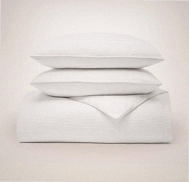 Boll & Branch Waffle Duvet Set Size Full/ Queen