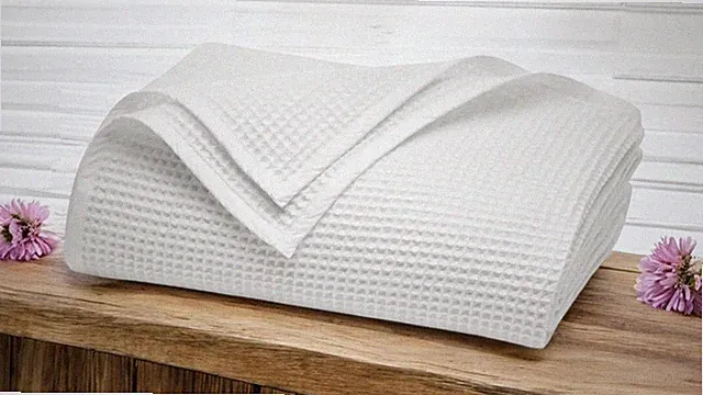 NEW Boll & Branch Full / Queen Waffle Organic Cotton Bed Blanket in White