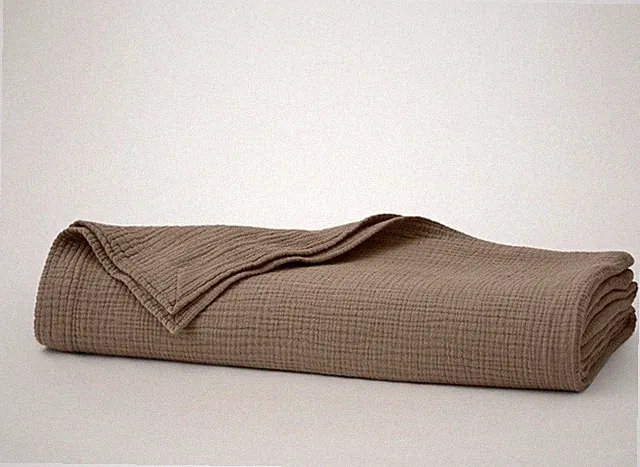 NWT $319 Boll & Branch Dream Bed Blanket Full/Queen Walnut Brown